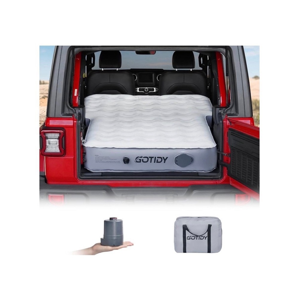 Jeep Mattress with Wireless Air Pump, 10Inch SUV Air Mattress Camping Bed for Je